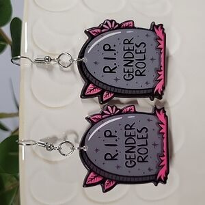RIP Gender Roles Femcore Drop Earrings